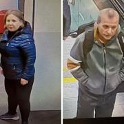 A woman and a man police want to speak to after a raid at TK Maxx in Harrogate