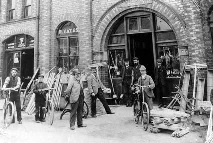 R Yates and Sons Ltd, Railway Street, Malton, in the early 1900s.