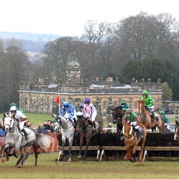 The Valentine's Day mixed open race at the Sinnington Hunt Point-to-Point event at Duncombe Park, near Helmsley.
