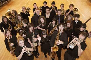 Ryedale School jazz band which has been selected for a Leeds College of Music award for the ensemble showing the most potential.