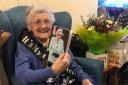 Pamela Ginger celebrating her 100th birthday