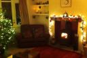 The golden glow of the real fire in Sarah Walker’s last house brought an extra element of festive coziness to Christmas preparations