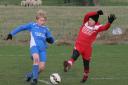 Action from Heslerton Under-10s against Kirkbymoorside