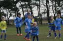 Heslerton Under-11s defend a corner during the Scarbor-ough & District League match against Seamer