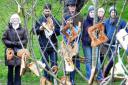 Toast hung on apples trees to attract the good spirits during Wassail ceremonies
