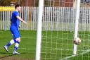 NET GAINS: Pickering Town will benefit from the prolific exploits of 45-goal striker Ryan Blott again next season after he agreed to sign a new deal at the Mill Lane club