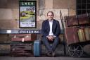 Mark Goodson at Pickering Station by the new Wayside poster