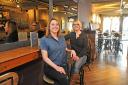 Kate, left, and Kelly Latham in their wine bar Pairings on Castlegate. Picture David Harrison..