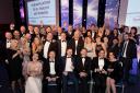 FLASHBACK: The winners and finalists celebrate at the end of The Press Business Awards 2017 at York Racecourse.
The 2018 awards will be handed out at York Racecourse on November 15 at a black tie dinner once again hosted by Colin Hazleden-Brice, below, wh