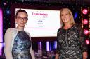 GLITTERING OCCASION: At The Press Business Awards ceremony last night are Alex Birtles, left, director of York’s Ultra Fibre Optic from Talk Talk, who sponsored the event, and The Press’s head of advertising, Jane Hanson Picture: David Harrison