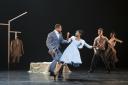 José Alvez and Cira Robinson in Ballet Black’s The Suit. 
Picture: Bill Cooper