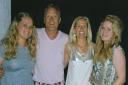 Stephen Major with his wife Jackie and daughters Nicole and Olivia