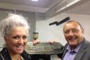 Caroline Andrew-Johnstone, left, the new owner of FASPrint, Selby, and John Heslop, who has sold her the business