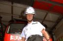 Justin Rowe, Malton fire station watch manager, who will be taking part in a charity walk .