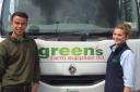 Richard Thompson, who looks after the Ruswarp branch of Green's Farm Supplies Ltd, and Rachel Murdoch, who looks after the firm's Malton branch