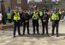 Police at the York St George’s Day Parade outside York Minster