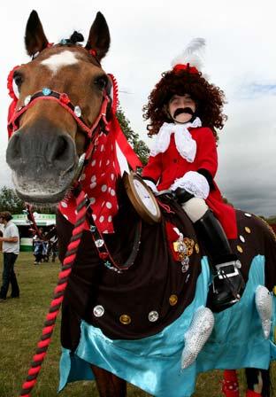 The winner of the Fancy Dress Mounted section at Malton Show. 