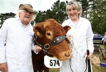 Diane and Mick Botham of Brough, with Ashburton Fagan, which won second in the native breed class  at Malton Show. 