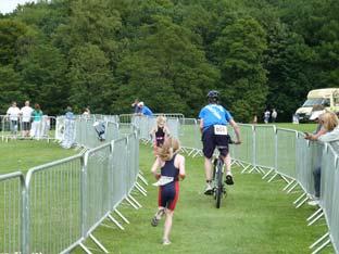 Castle Howard Triathlon youngsters race.