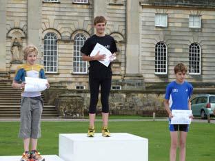 Castle Howard Triathlon youngsters race winners.