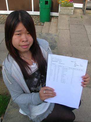 One of Lady Lumley's School's top A-level students, Simone Mo. 