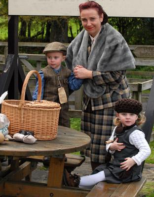 The Wortley family enjoy a picnic at Goathland 