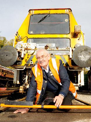 Gerry Carter, who is retiring from the North Yorkshire Moors Railway engineering department   