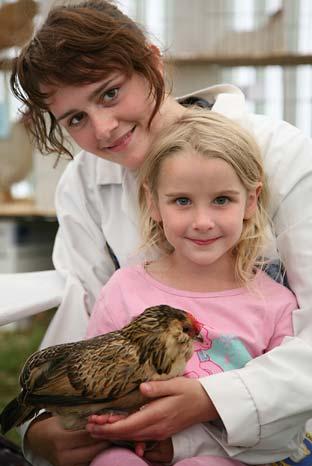  Lydia Beard, with her D'anver Quail also called Lydia, and Rheanne Sleightholme, 15, who won best Junior Bantam with the bird in the Malton Show