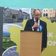 Kevin Hollinrake MP makes his speech followingn his reelection