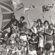 30 July 1981 Showing the flag at the Eastfield Road and East Road party in Norton
