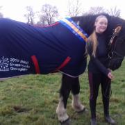 Britany Wheldon with her horse Sunny Delight