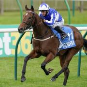Winter Power, ridden by Andrea Atzeni, wins at Newmarket. Picture: Alan Crowhurst/PA Wire