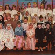 The nativity cast in 1997 at Rillington Primary School
