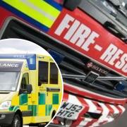 A person was taken to hospital after a crash near Malton this morning