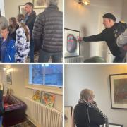 AN art exhibition in Pickering attracted crowds to celebrate new work by a Kirkbymoorside artist, Rob Temple. Pictures: Abigail Greetham