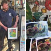 A mechanic from Kirkbymoorside who turned his tools to art has raised £800 for Ryedale Special Families from the sales of his Christmas cards