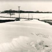 Snow hits Castle Howard Road in 1958