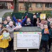 A new donations box which will support parents as well as helping to raise funds to benefit pupils has been built with the help of local businesses at Amotherby Primary School