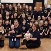 Ryedale Youth Theatre will be gaining some new company members in a few years time when the three babies pictured here with their mothers and the youth theatre members make their stage debuts with this long established Youth Theatre company