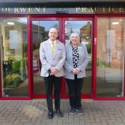 Derwent Practice Patient Participation Group Chairman Graham Lake and Member Sue Hayes