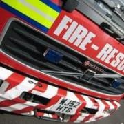 Firefighters were called to a campfire, which had spread to a large log in woodland in Malton