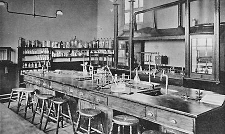 The science laboratory at Malton School.