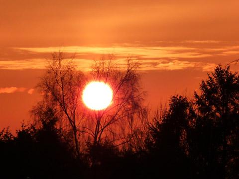 Sunset over Norton. Picture: Nick Fletcher