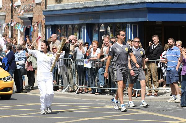  Vanessa Buckle carries the Olympic Flame 