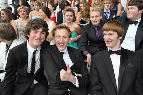 Sixth form students at Malton School held their prom at York Racecourse. 