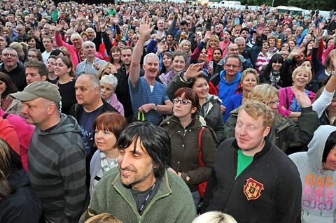 The audience at the Will Young concert at Dalby Forest on friday night