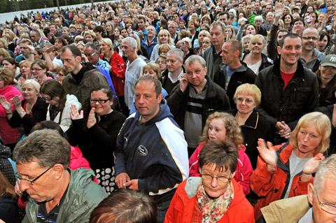 The audience at the Will Young concert at Dalby Forest on friday night