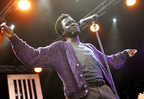 Support act Kwabs at Dalby Forest on Saturday night