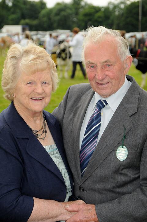 Dorothy and Tot Collier, who recently celebrated their diamond wedding anniversary, at Ryedale Show