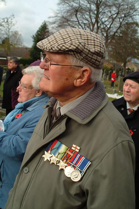 War veteran Walter Burton wears his medals with pride